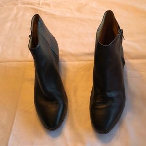 Half leather boot